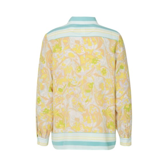 Samsøe & Samsøe “Alessandra” AOP Silk Shirt – Little Italy Print - Picture 11 of 12